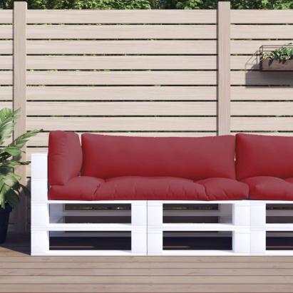 Perne de paleți, 3 buc., roșu vin, material textil GartenMobel Dekor