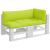 Perne de paleți, 3 buc, verde aprins, material textil GartenMobel Dekor