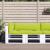 Perne de paleți, 3 buc, verde aprins, material textil GartenMobel Dekor
