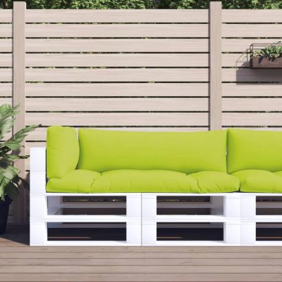 Perne de paleți, 3 buc, verde aprins, material textil GartenMobel Dekor