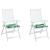 Perne de scaun, model frunze, 2 buc., 40x40x4 cm, textil GartenMobel Dekor