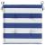 Perne scaun grădină 4 buc dungi albastru&alb, 40x40x4 cm textil GartenMobel Dekor