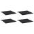Perne scaun grădină 4 buc negru model carouri 40x40x4 cm textil GartenMobel Dekor