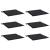 Perne scaun grădină 6 buc negru model carouri 40x40x4 cm textil GartenMobel Dekor
