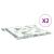 Perne de scaun, model frunze, 2 buc., 40x40x4 cm, textil GartenMobel Dekor