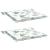 Perne de scaun, model frunze, 2 buc., 40x40x4 cm, textil GartenMobel Dekor