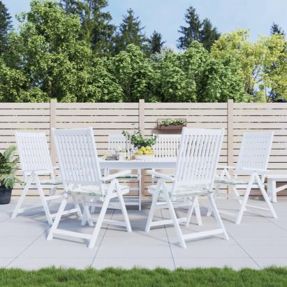 Perne de scaun, model frunze, 6 buc., 40x40x4 cm, textil GartenMobel Dekor