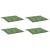 Perne de scaun, model frunze, 4 buc., 40x40x4 cm, textil GartenMobel Dekor