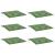 Perne de scaun, model frunze, 6 buc., 40x40x4 cm, textil GartenMobel Dekor