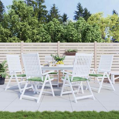 Perne de scaun, model frunze, 6 buc., 40x40x4 cm, textil GartenMobel Dekor