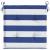 Perne scaun grădină 2 buc dungi albastru&alb 50x50x4 cm, textil GartenMobel Dekor