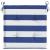 Perne scaun grădină 4 buc dungi albastru&alb 50x50x4 cm, textil GartenMobel Dekor