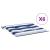 Perne scaun grădină 6 buc dungi albastru&alb 50x50x4 cm, textil GartenMobel Dekor