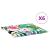 Perne pentru scaune 6 pcs Multicolour 50 x 50 x 4 cm GartenMobel Dekor