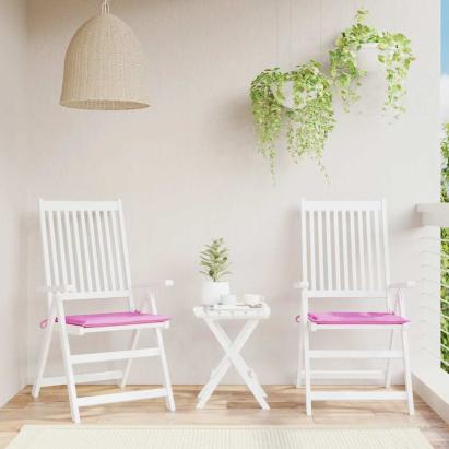 Perne pentru scaun, 2 buc., roz, 50x50x4 cm, material textil GartenMobel Dekor