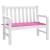 Pat de scaun Simplu Roz 120 x 50 x 3 cm Material Oxford GartenMobel Dekor