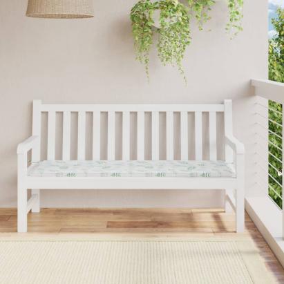 Pernă bancă de grădină model frunze, 150x50x3 cm, textil oxford GartenMobel Dekor