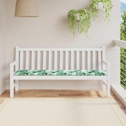 Pad pentru Bancă model frunze 150 x 50 x 3 cm Material Oxford GartenMobel Dekor