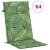 Perne de scaun spătar înalt, 4 buc., model frunze, textil GartenMobel Dekor