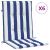 Perne de scaun spătar jos, 6 buc. dungi albastre&albe, textil GartenMobel Dekor