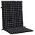 Perne de scaun spătar jos, 6 buc. negru, model carouri, textil GartenMobel Dekor