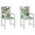 Perne pentru scaune cu spătar jos, 2 buc, multicolor, textil GartenMobel Dekor