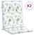 Perne de scaun spătar jos, 2 buc., model frunze, textil GartenMobel Dekor