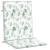 Perne de scaun spătar jos, 2 buc., model frunze, textil GartenMobel Dekor