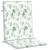 Perne de scaun spătar jos, 4 buc., model frunze, textil GartenMobel Dekor