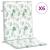 Perne de scaun spătar înalt, 6 buc., model frunze, textil GartenMobel Dekor