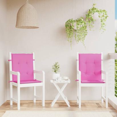 Perne pentru scaune cu spătar mic, 2 buc., roz, textil GartenMobel Dekor