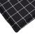 Pernă de șezlong, negru, carouri, textil Oxford GartenMobel Dekor