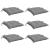 Perne de scaun, 6 buc., gri, 40x40x7 cm, textil oxford GartenMobel Dekor