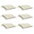 Perne de scaun, 6 buc., alb crem, 40x40x7 cm, textil oxford GartenMobel Dekor