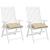 Perne de scaun, 2 buc., bej, 40x40x7 cm, textil oxford GartenMobel Dekor