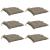 Perne de scaun, 6 buc., gri taupe, 40x40x7 cm, textil oxford GartenMobel Dekor