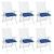 Perne de scaun, 6 buc., albastru, 40x40x7 cm, textil oxford GartenMobel Dekor