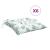 Perne de scaun, 6 buc., 40x40x7 cm, textil, model frunze GartenMobel Dekor