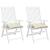 Perne de scaun, 2 buc., alb crem, 50x50x7 cm, textil oxford GartenMobel Dekor