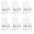 Perne de scaun, 6 buc., alb crem, 50x50x7 cm, textil oxford GartenMobel Dekor