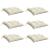 Perne de scaun, 6 buc., alb crem, 50x50x7 cm, textil oxford GartenMobel Dekor