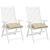 Perne de scaun, 2 buc., bej, 50x50x7 cm, textil oxford GartenMobel Dekor