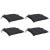 Perne de scaun, 4 buc., negru, 50x50x7 cm, textil oxford GartenMobel Dekor