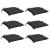 Perne de scaun, 6 buc., negru, 50x50x7 cm, textil oxford GartenMobel Dekor