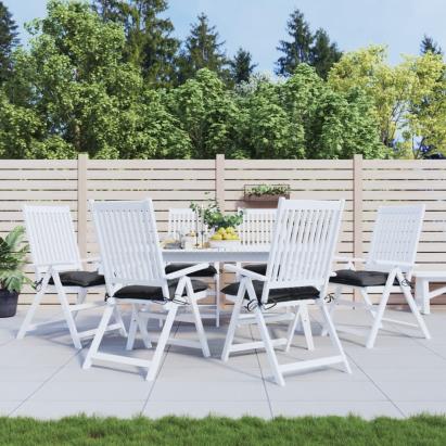 Perne de scaun, 6 buc., negru, 50x50x7 cm, textil oxford GartenMobel Dekor