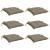 Perne de scaun, 6 buc., taupe, 50x50x7 cm, textil oxford GartenMobel Dekor