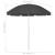 Umbrelă de soare de plajă, antracit, 240 cm GartenMobel Dekor