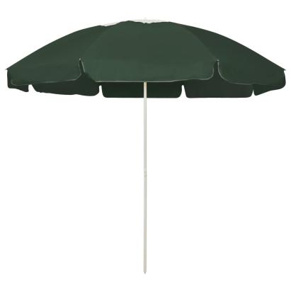 Umbrelă de soare de plajă, verde, 240 cm GartenMobel Dekor