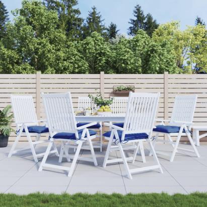 Perne de scaun, 6 buc., albastru, 50x50x7 cm, textil oxford GartenMobel Dekor