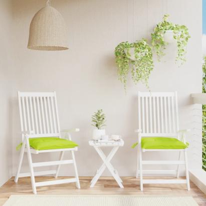 Perne de scaun 2 buc. verde deschis 50x50x7 cm textil oxford GartenMobel Dekor